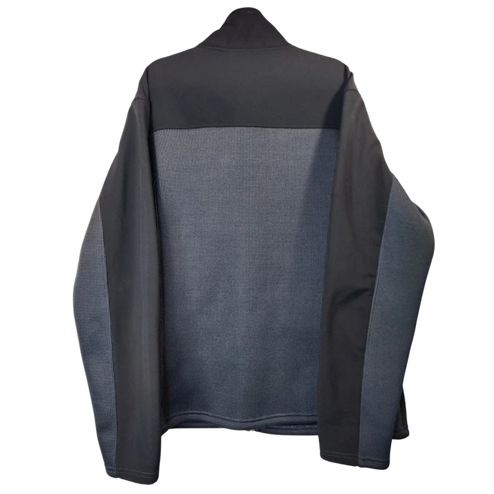 SwissTech‎ Men Jacket L Greystone Full Zip Fleece Knit Hybrid Outdoor Techwear